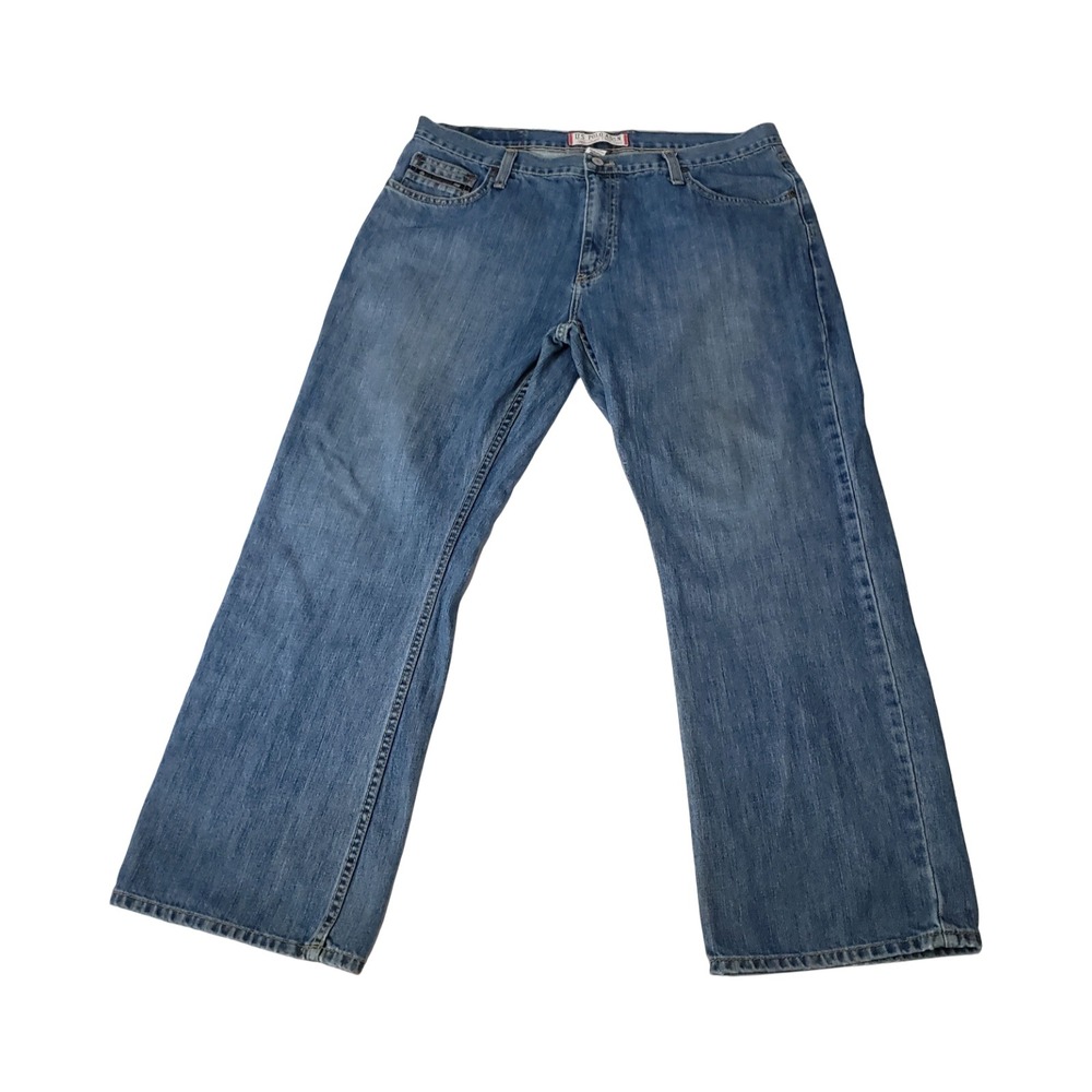 US Polo Assn Heritage Mens Blue Straight Leg Denim Jeans 38x30 Medium Wash